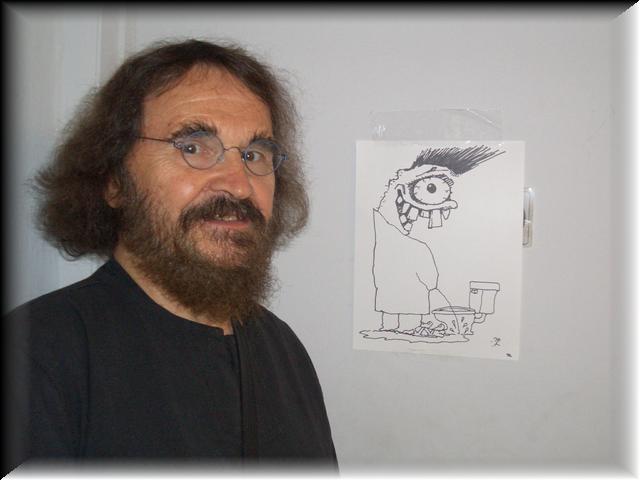 10 - Stanley Mouse Creates a Bathroom Sign for Us